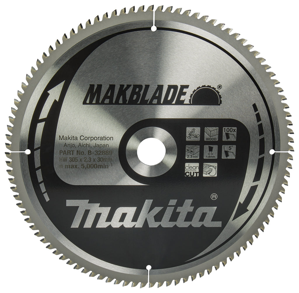Accessoires Makita lame de scie circulaire bois 305x30x2,3 100t 5g - b-09123
