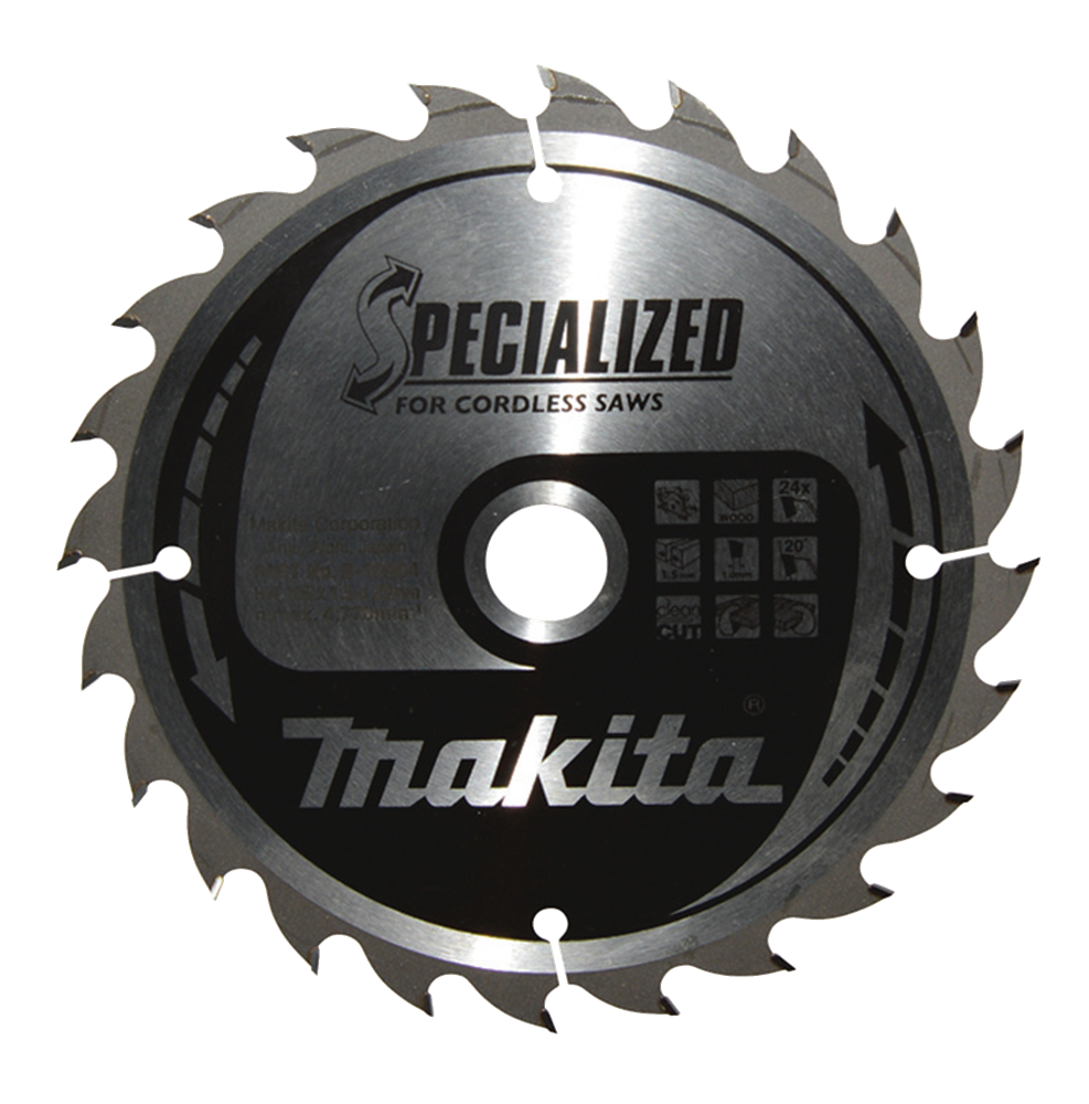 Accessoires Makita lame de scie circulaire bois | spécialisé 165x20x1,5 24t 20g - b-32904 - b-32904