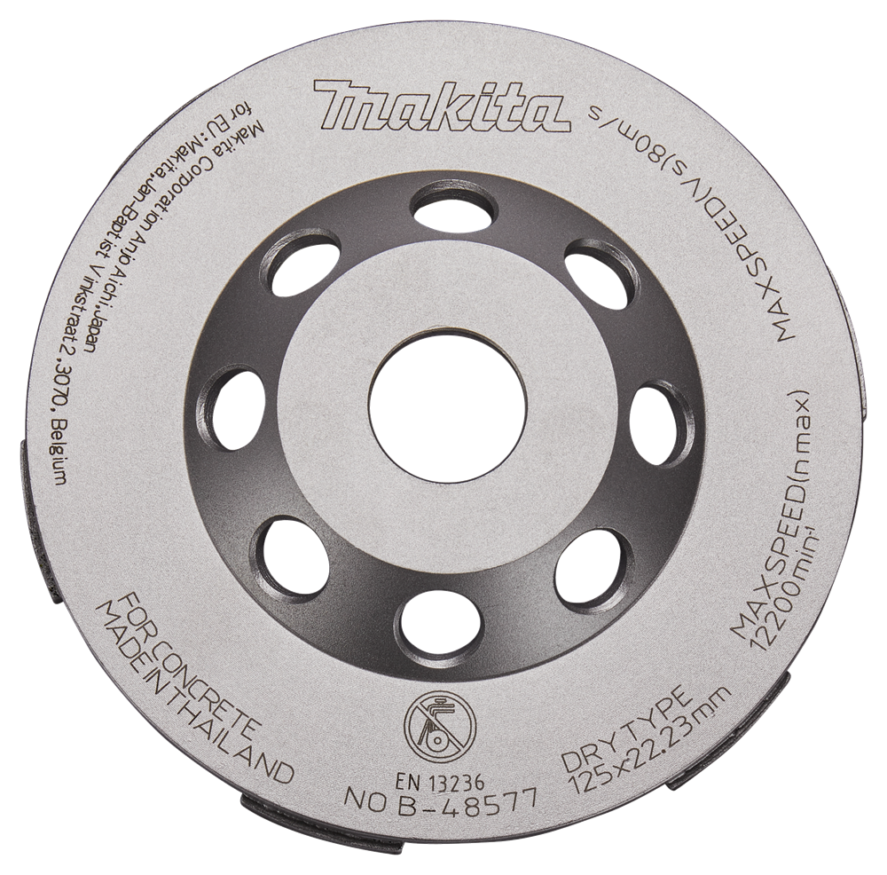 Accessoires Makita meule boisseau diamantée 125mm rapide - b-48577 - b-48577