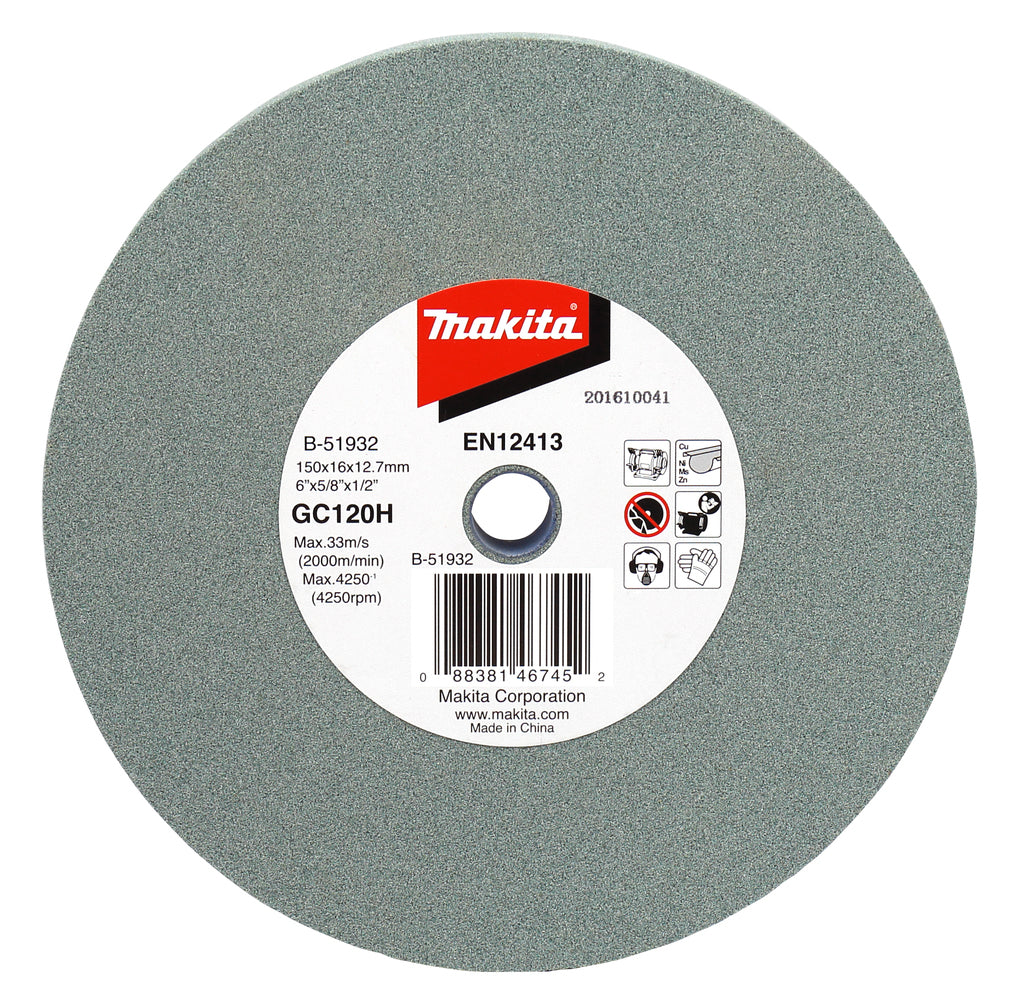 Accessoires Makita affûtage st. 150x16x12,7mm gc120 - b-51932