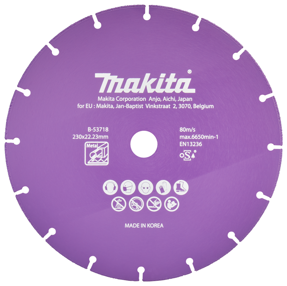 Accessoires Makita disque à tronçonner 230x22,23x1,3mm - b-53718 b-53718