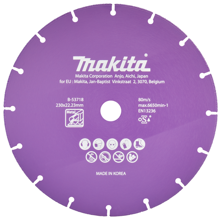 Accessoires Makita disque à tronçonner 230x22,23x1,3mm - b-53718 b-53718
