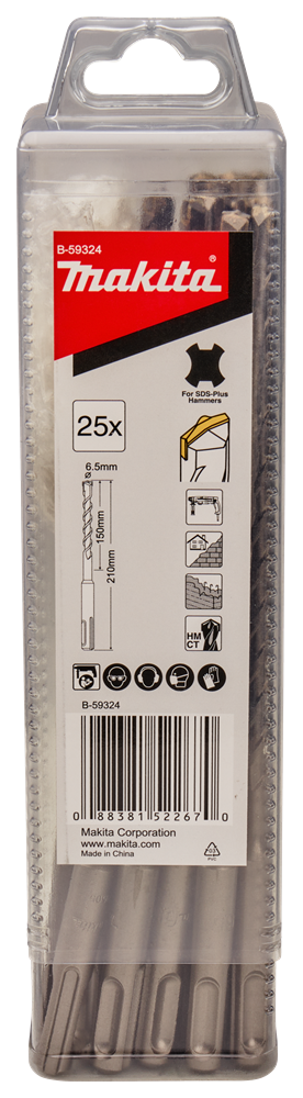 Accessoires Makita b2s : foret à béton 6,5x210mm - b-59324 b-59324