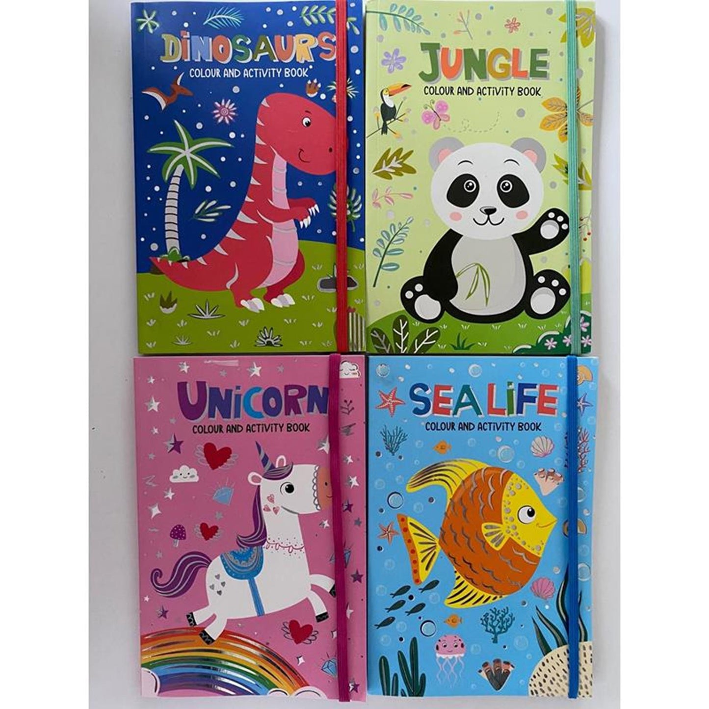 Cahier de coloriage et d'activités avec élastique