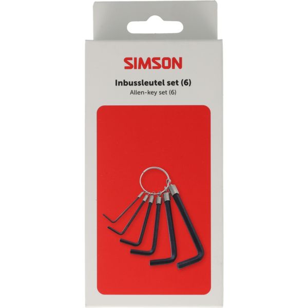 Jeu de clés hexagonales Simson, 6 pièces