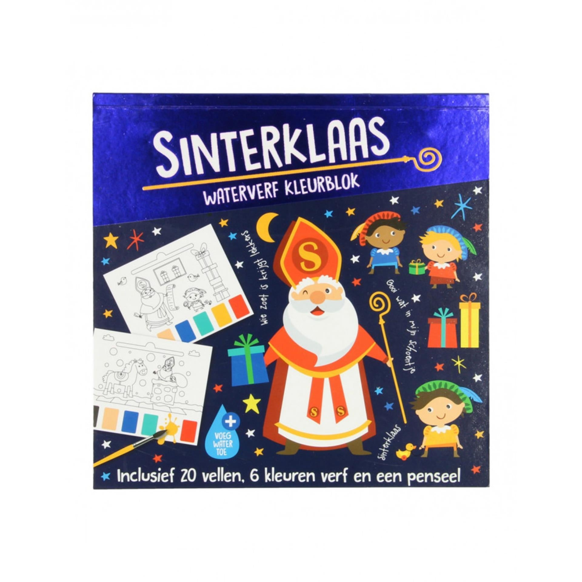 Bloc de couleur aquarelle Sinterklaas