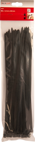 Con:p colson bracelet 4.8x280mm noir 50pcs - b20453