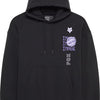 Sweat à capuche surdimensionné en molleton fantôme avec image de tête de renard