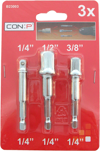 Con:p jeu d'adaptateurs 3 pièces - b23003