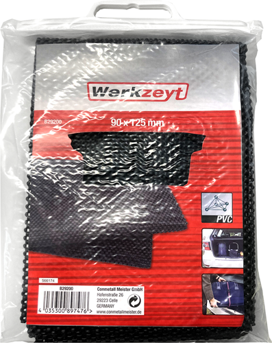 Werkzeyt tapis antidérapant 125x90cm noir - b29200