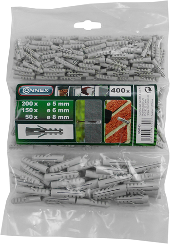 Bouchon de connexion pp 5+6+8+10mm sachet 400pcs - b30013