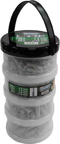 Bouchons de connexion pp 5+6+8+10mm tube 350pcs - b30015