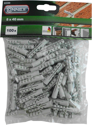 Bouchons Connex polyamide 8mm sachet 100pcs - b33388