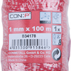 Con:p corde pp 1mm 6kg rouge blanc bob 100m - b34178