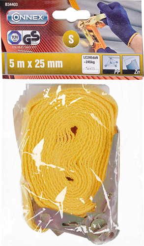 Sangle de tension Connex 5,0m avec palan 1 porte 245kg - b34403