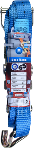 Sangle de tension Connex 5m x 25mm droite h 1500kg - b34415