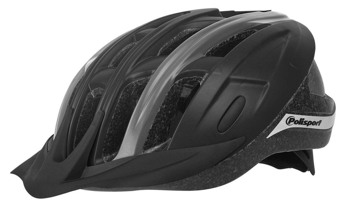 Polisport Ride en casque de vélo L 58-62 cm Gray noir