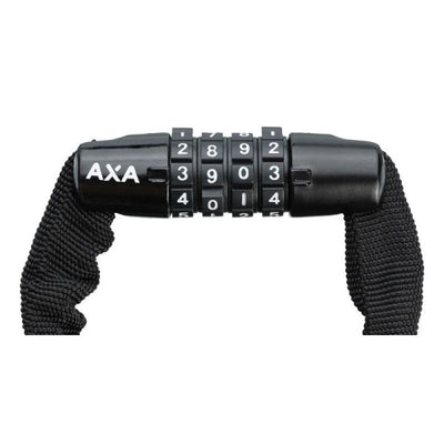 Axa chaîne antivol rigide 120cm cadenas à code vert (carte)