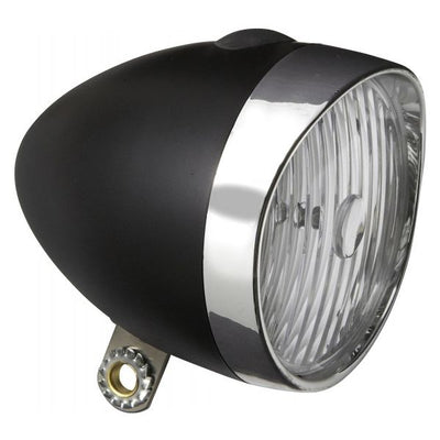 Edge Headlight rétro 3 x LED avec batterie-chrome noir (emballage d'atelier)