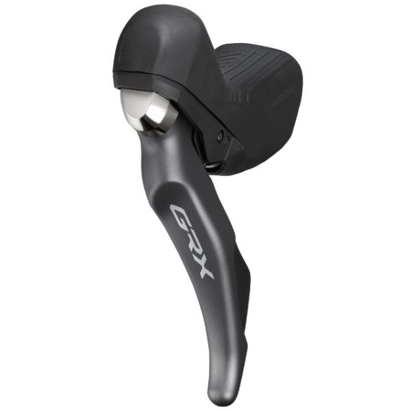 Verleller (à gauche) avec levier de frein à 2 vitesses Shimano GRX ST-RX810 pour les freins à disque