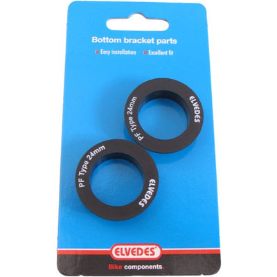 Capuchons de roulements de pédalier Elvedes pour Shimano 24mm Press-fit (2 pièces)