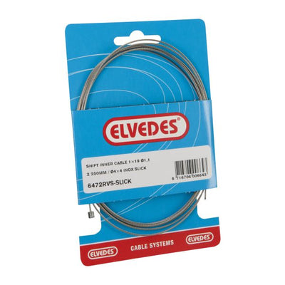 Câble intérieur de changement de vitesse Elvedes 2250mm acier inoxydable Slick ø1.1mm Shimano SRAM N-nipple (sur carte)