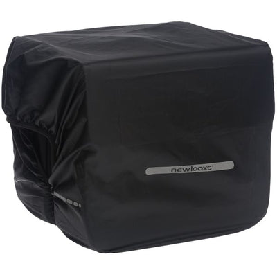 Nouveau Looxs Rain Cover Double - Black Waterproof Polyester Bicycle Bag - Reflection - 40x97 cm