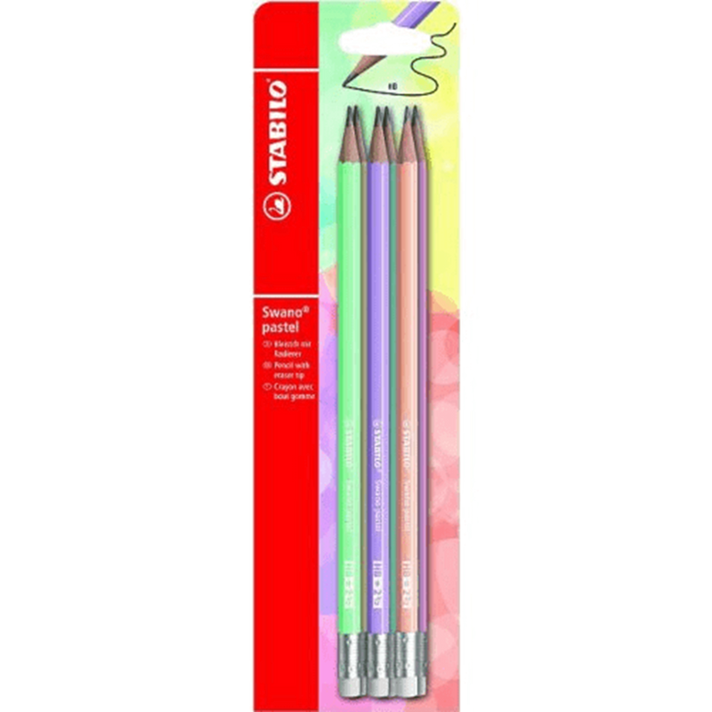 Crayons pastel Stabilo Swano HB 6 pièces