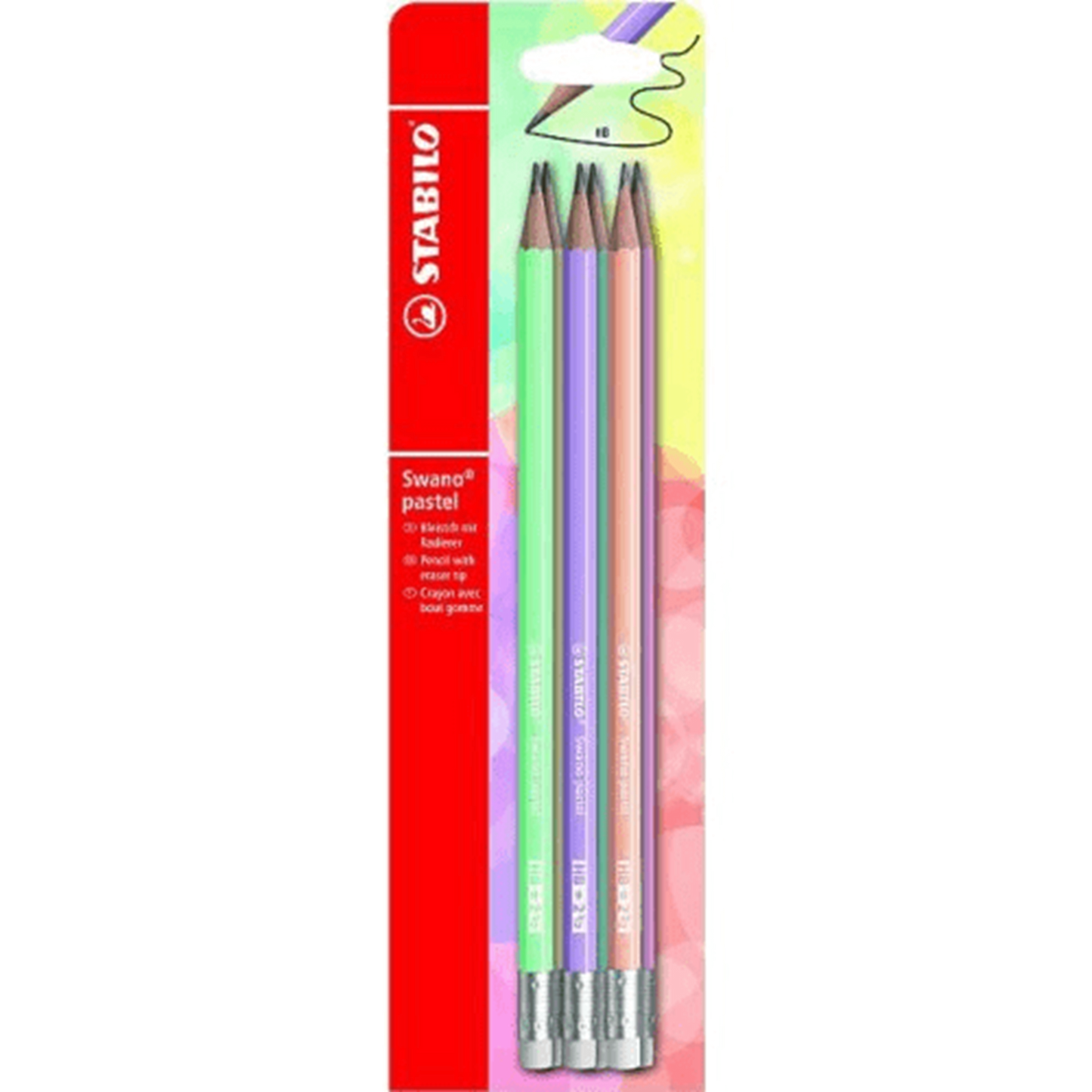 Crayons pastel Stabilo Swano HB 6 pièces