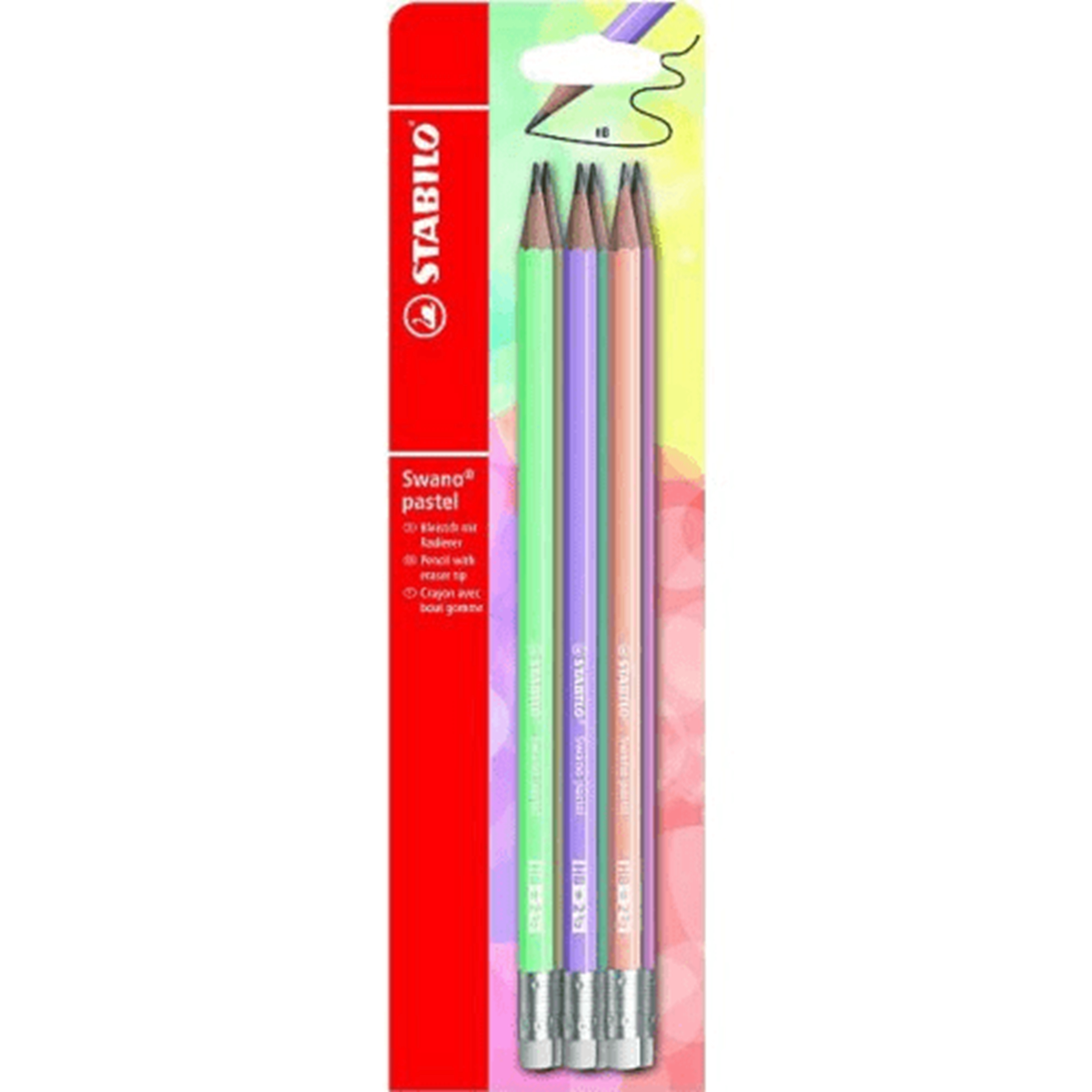 Crayons pastel Stabilo Swano HB 6 pièces