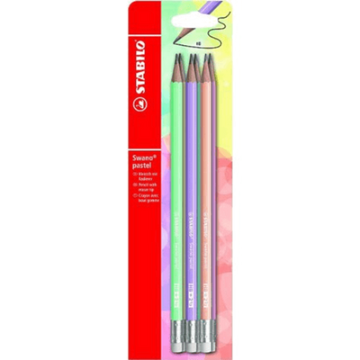 Crayons pastel Stabilo Swano HB 6 pièces