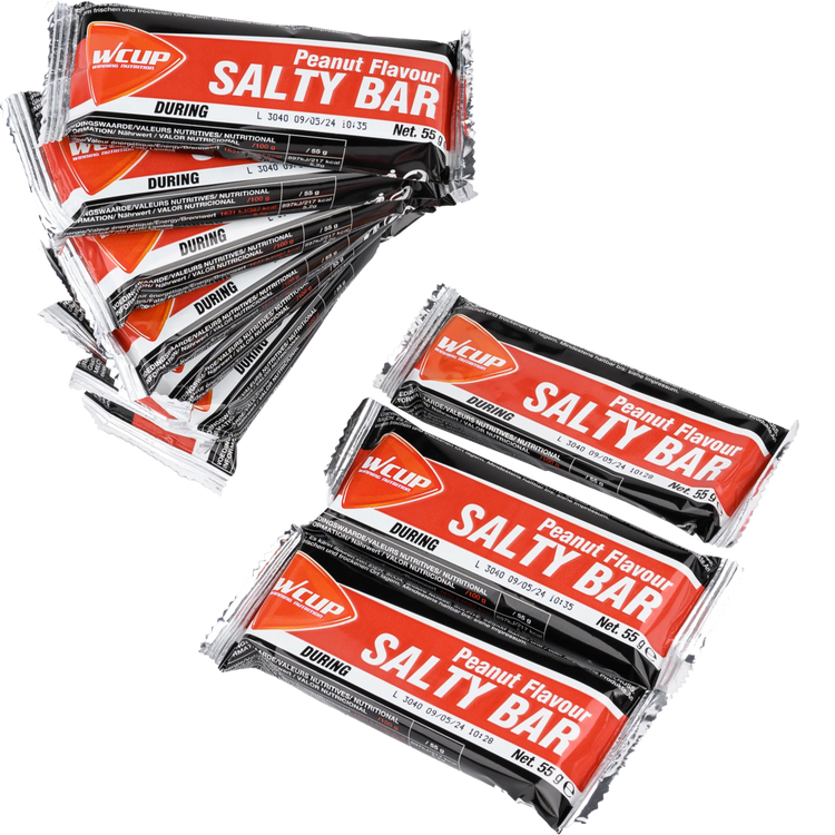 Wcup - barre d'énergie arachide salée 55 grammes 20 pièces