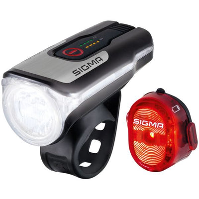 Ensemble d'éclairage Sigma Aura 80 phare USB + Nugget II arrière-feu
