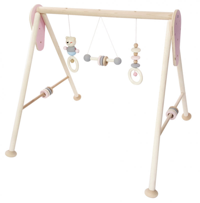 Ours de gym pour bébé Hess (rose naturel)
