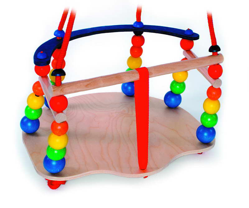 Balançoire bébé Hess Deluxe (arc-en-ciel naturel)