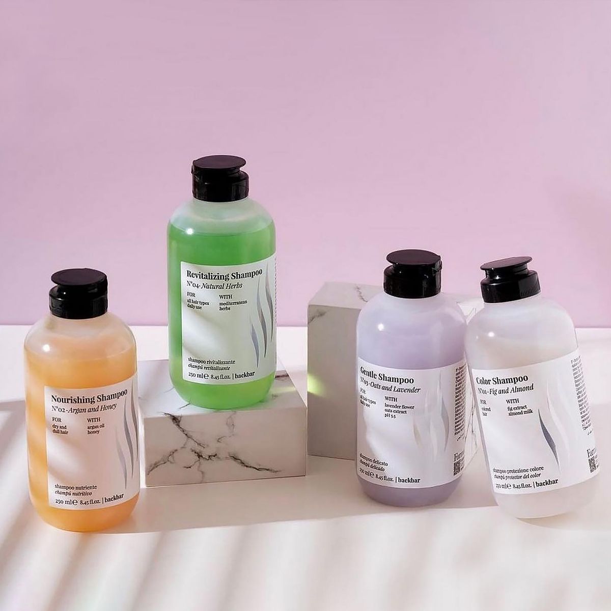 Farmavita backbar shampooing revitalisant n°04 herbes naturelles 250ml