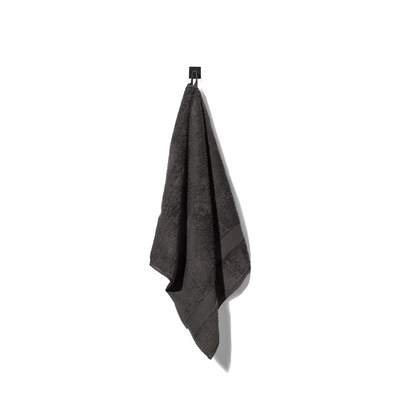 Serviette de bain gris foncé 50x100cm 2 pièces