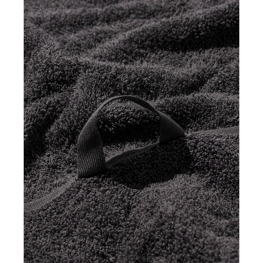 Serviette de bain gris foncé 50x100cm 2 pièces