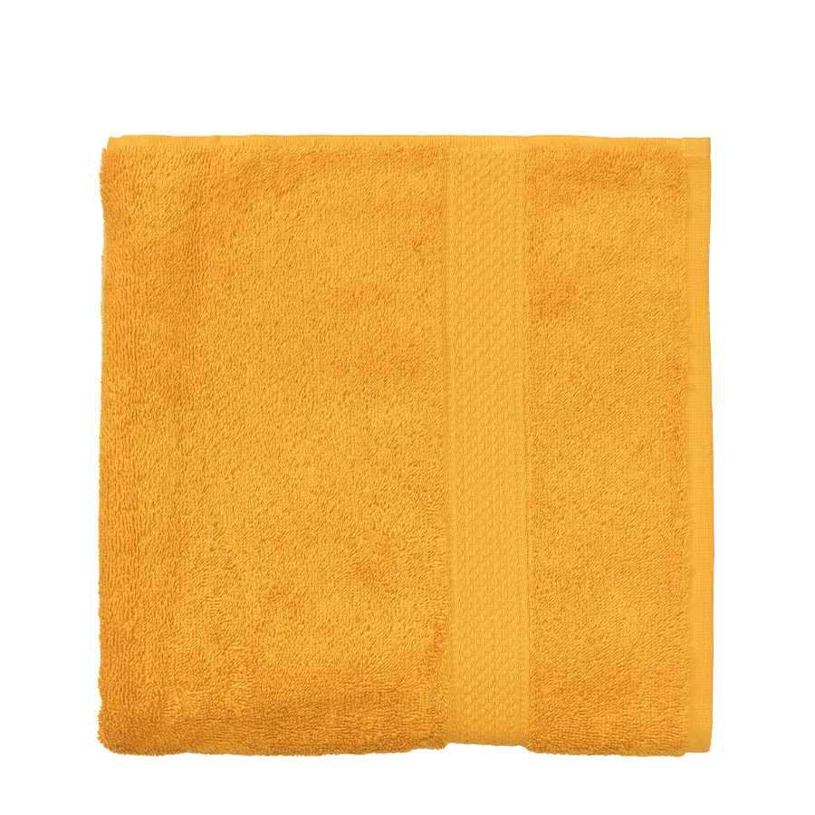 Serviette de bain ocre jaune 60x110cm 2 pièces