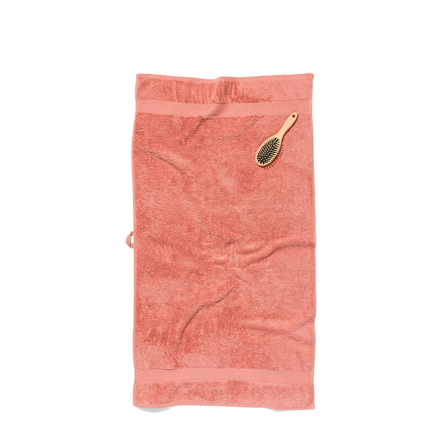 Serviette de bain rose 60x110cm 2 pièces