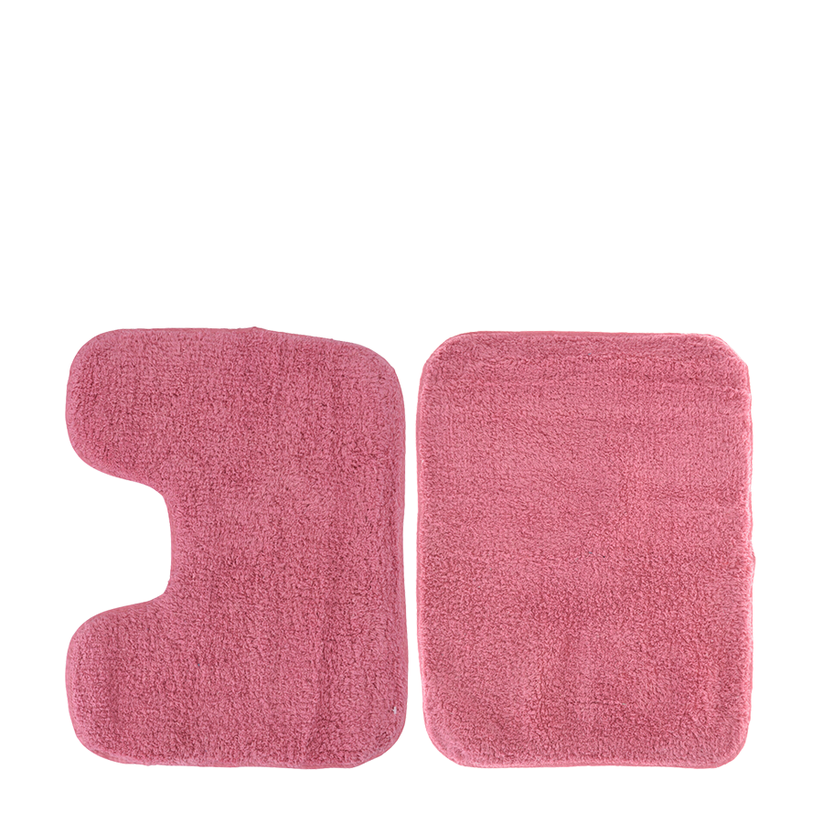 Ensemble de tapis de salle de bain rose 2 pièces