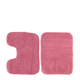 Ensemble de tapis de salle de bain rose 2 pièces