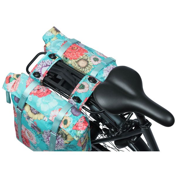 Basil Bloom Field Double Bicycle Sac, étanche, bleu ciel, 35L