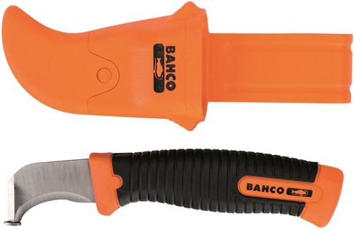 Couteau d'électricien Bahco | avec conducteur | 160 mm - 2446-el-aide