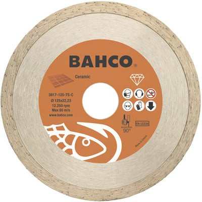 Meule Bahco | diamant | pour céramique et carrelage | 125 x 1,2 x 22,23 mm - 3916-125-10p-ce