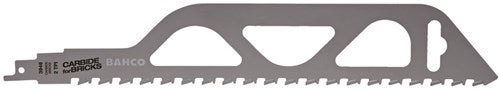 Lame de scie alternative Bahco | carbure | pour briques | leca et béton cellulaire | 2 tpi | 300mm - 3946-300-2-cb-1p