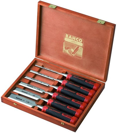 Bahco 434 Jeu de 6 ciseaux ergonomiques dans une boîte en bois | 434-s6-eur