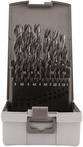 Jeu de forets Bahco hss-r pour le métal | 25 pièces - 4515-set-25