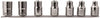 Jeu de prises Bahco 1 2 | torx® - 6 pièces sur rail - 7807te
