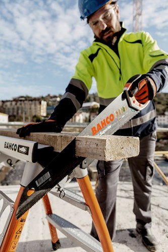 Scie à main Bahco 550 mm pour matériaux moyennement grossiers
